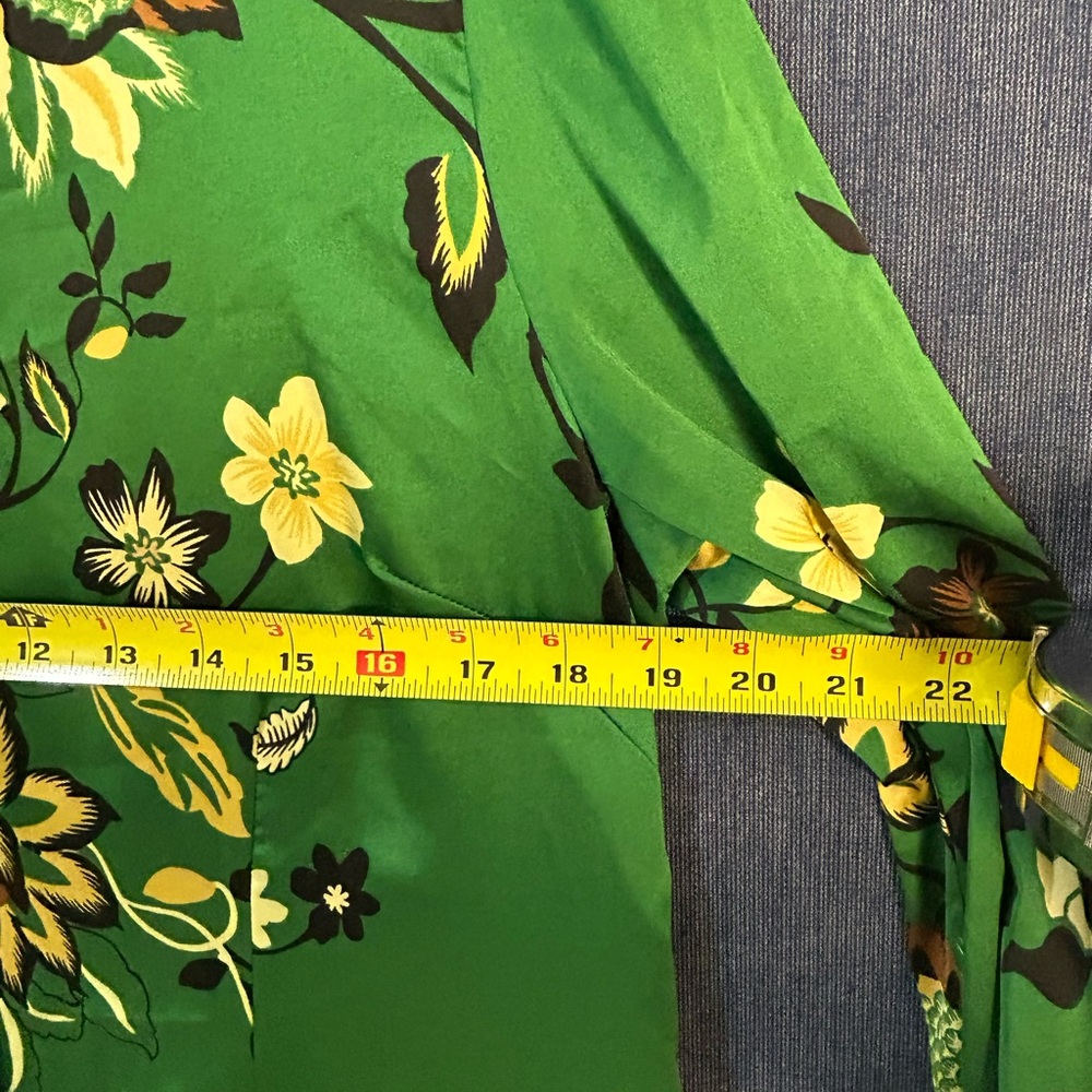Chico's Green Maxi Dress with Yellow Floral Print - Picture 5 of 9